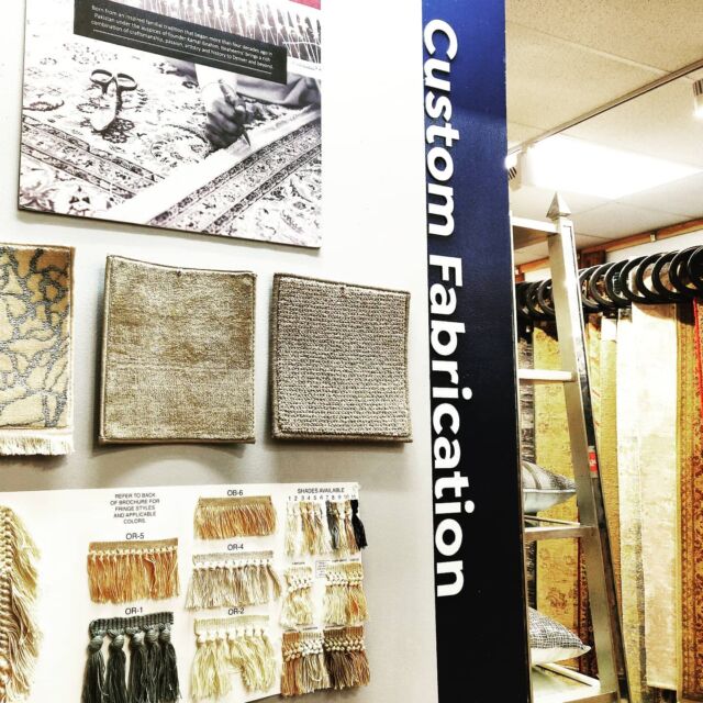 Custom Fabrication. We offer a wide range of custom services for your rugs. If your rug is in need of cutting down, binding, surging, new backing, fringes and/or stair install. We can help! Contact us for your next rug project!
#orientalrugs #customrugs